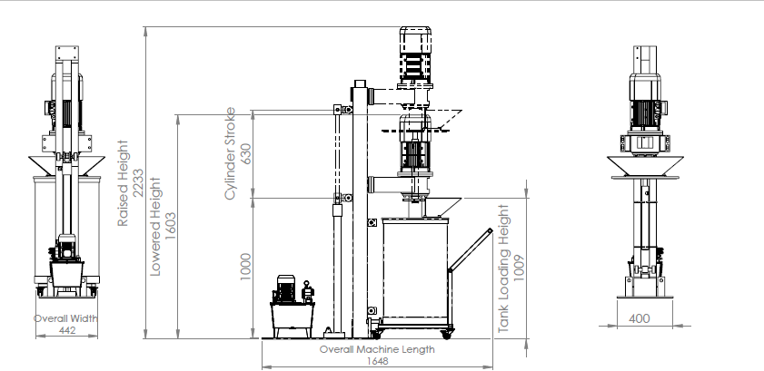 GRC Mixer- Dimensions
