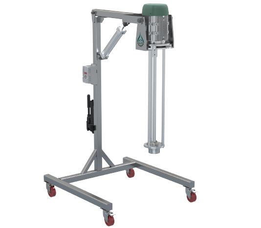 Portable Stand with Semi-Automatic Lifting